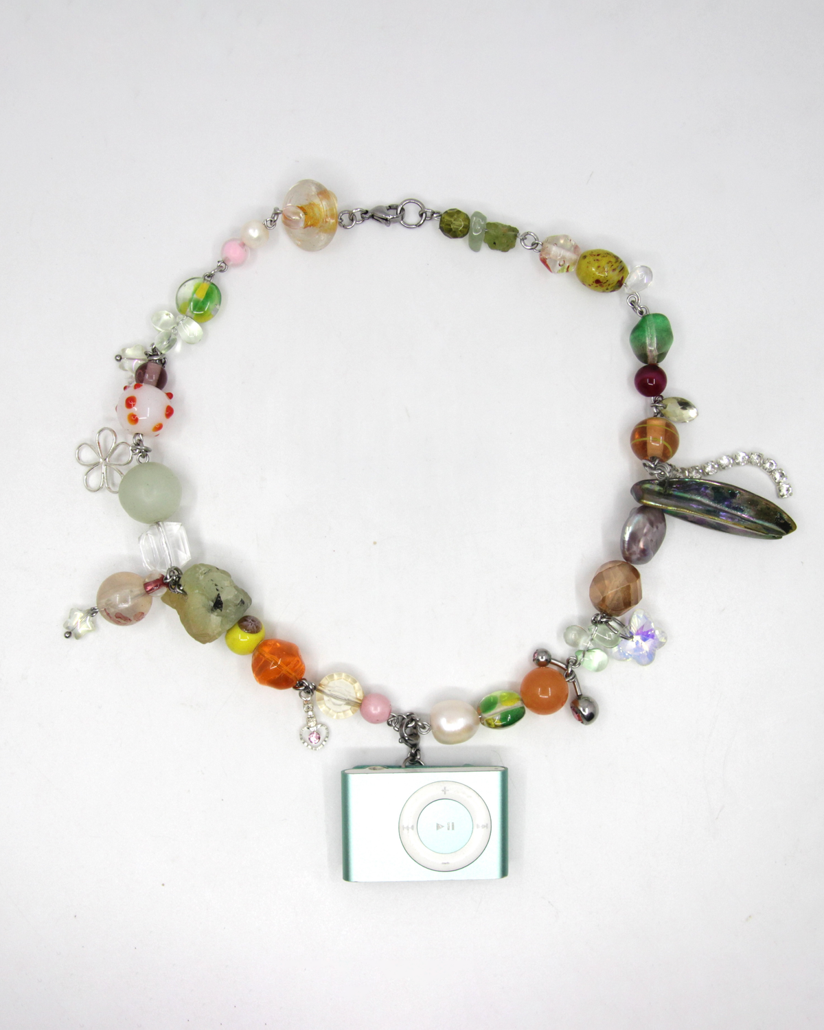 GREEN IPOD NECKLACE