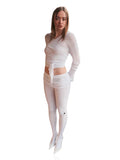 Wrap ballerina cardigan (white)