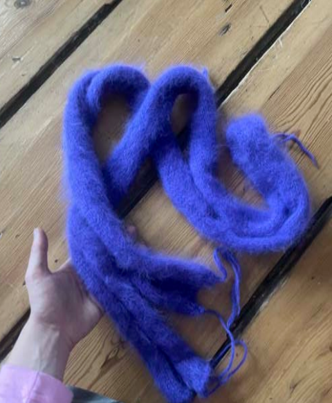 ANGORA SCARF PURPLE