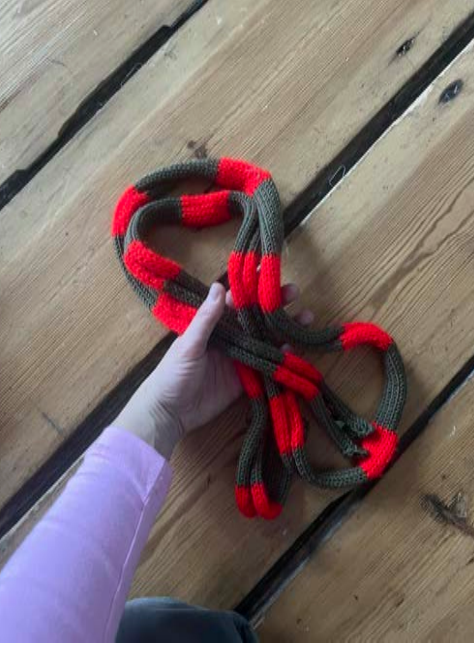 MINI SCARF RED/GREEN