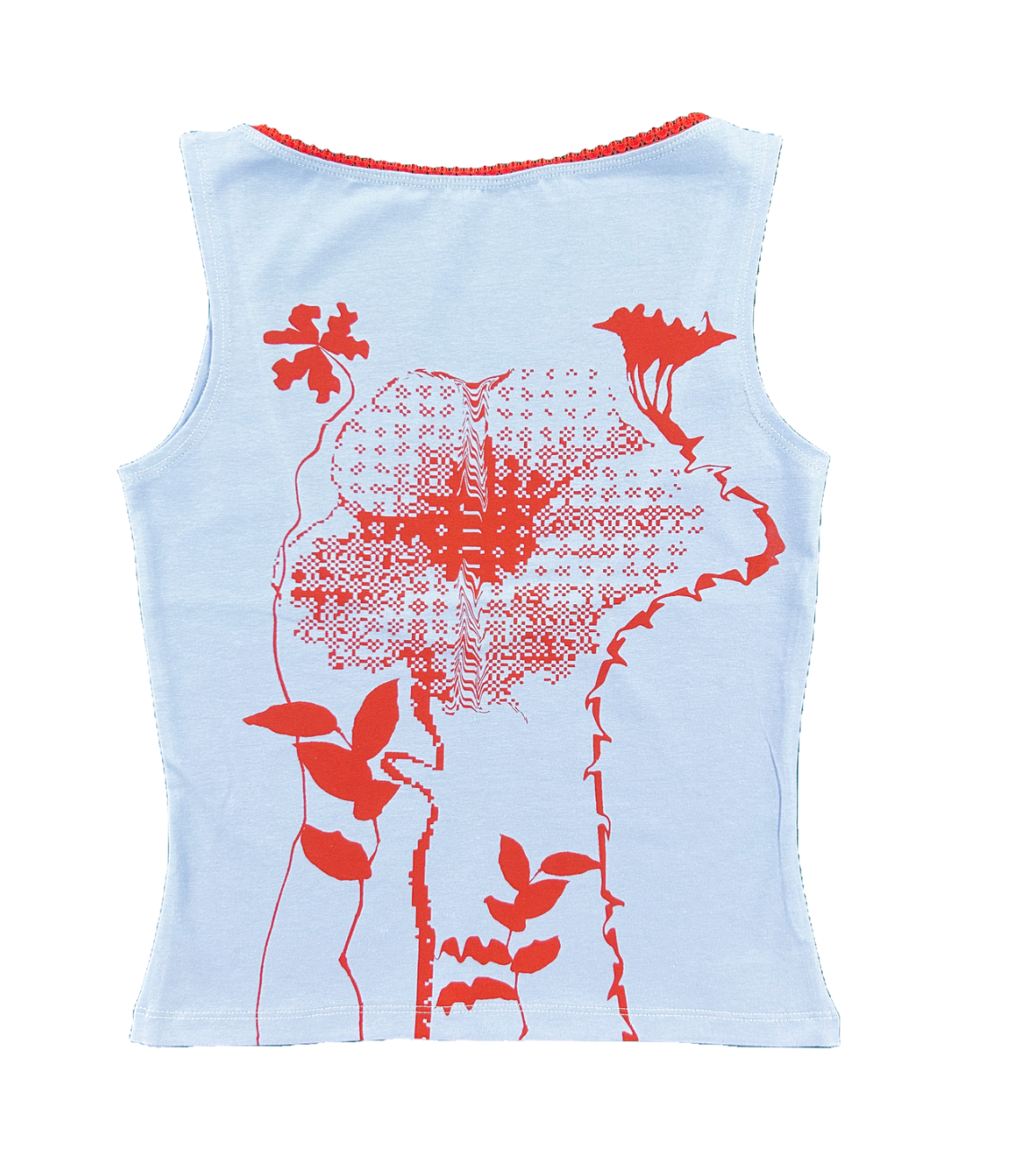 Geraniums Blue Top