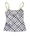 Lace Plaid Top