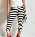 SUZY STRIPE CAPRI