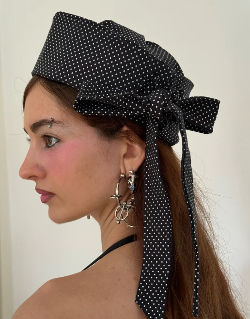 POLKA DOT SAILOR HAT