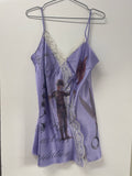 SCISSORHAND PURPLE MINI DRESS
