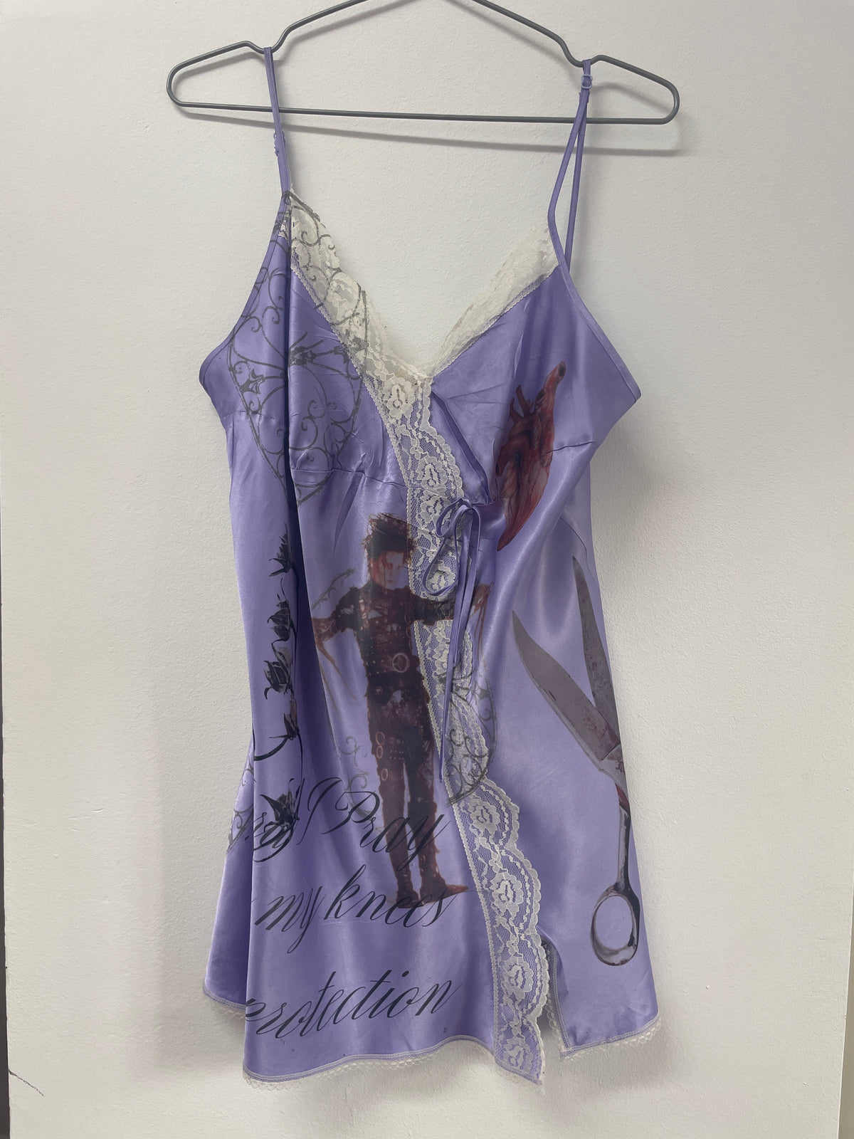SCISSORHAND PURPLE MINI DRESS