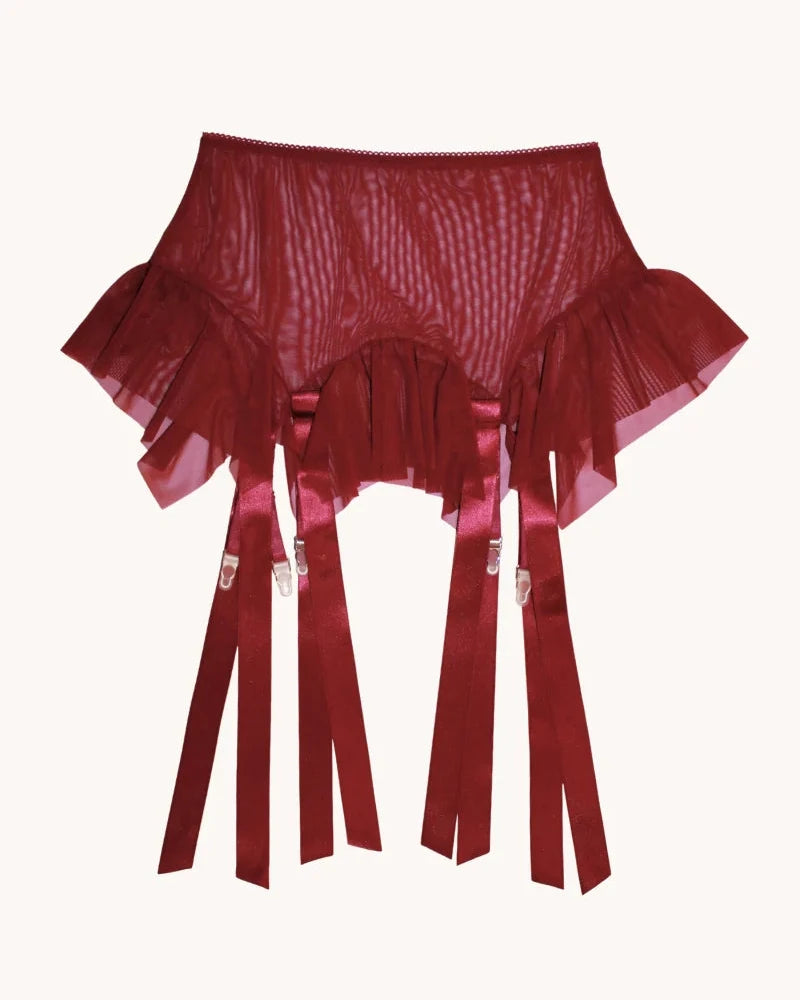 GIRDLE SKIRT RED