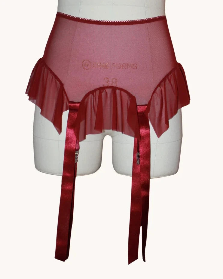 GIRDLE SKIRT RED