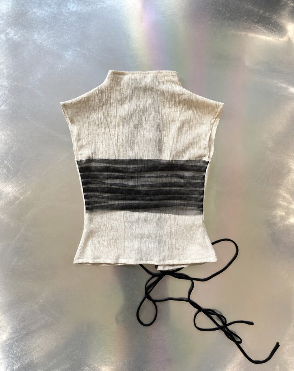 Textured Linen Top