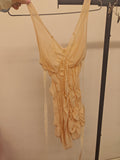 Upcycled dress peach