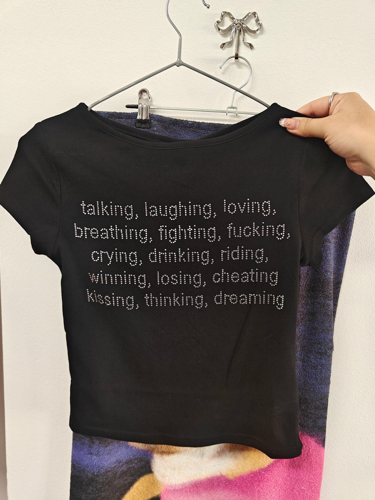 TALKING RHINESTONE TEE