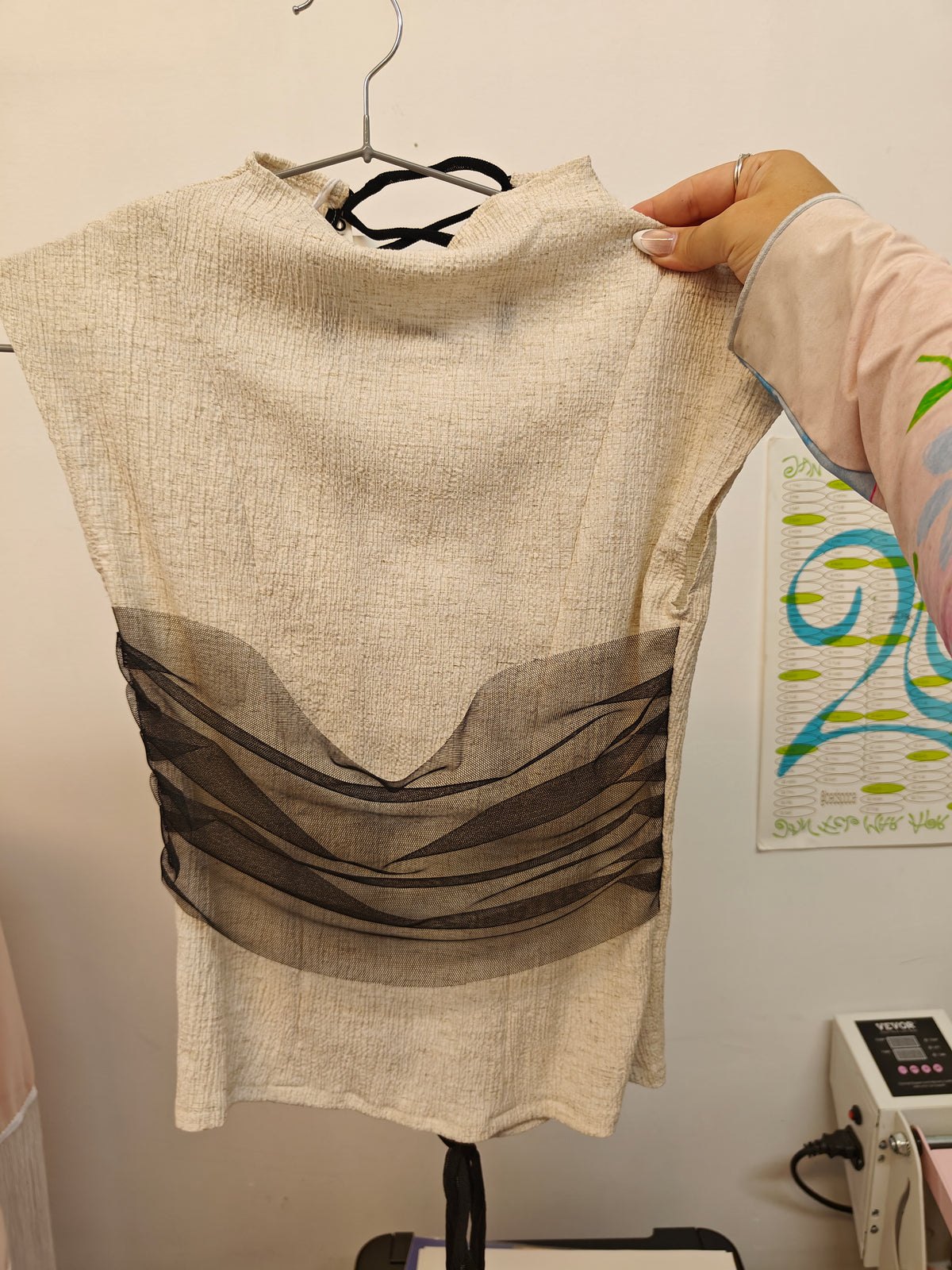 Textured Linen Top