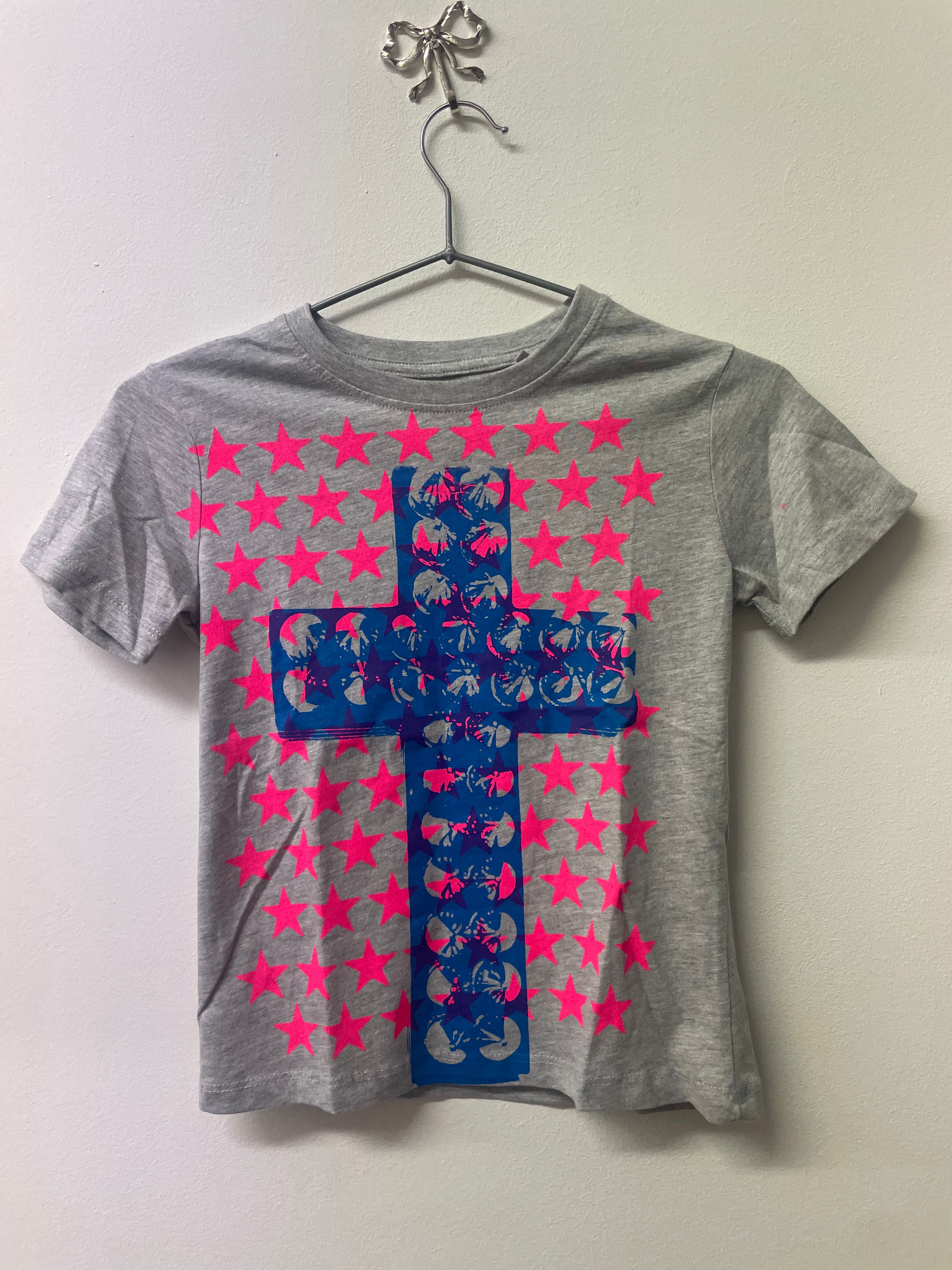 CROSS TEE GREY