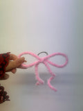 BOW CHARM DARK PINK