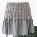 SUSPENDER SKIRT - GRAY