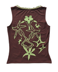 FLORA TOP BROWN