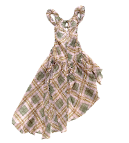 Plaid puff dress - hakuto tartan