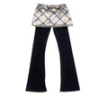 Metallic flare pants