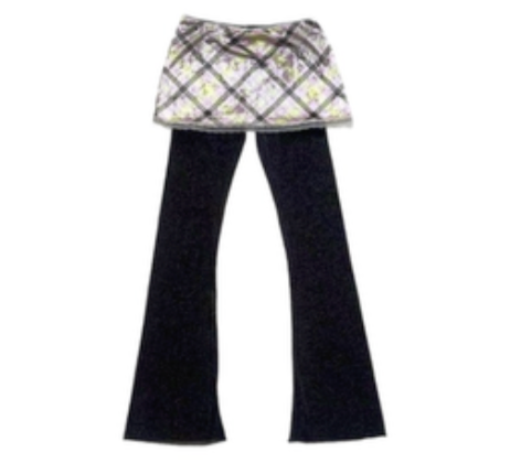 Metallic flare pants