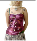 Glossy spaghetti top - pink