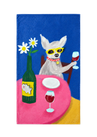 The Wine lover towel