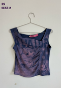 Purple draped tee